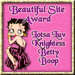 Knightess Betty Boop award